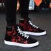 Zees Spring High-Top stile coreano studente tela scarpe casual da uomo alla moda scarpe da ginnastica invernali giovanili all'ingrosso_voghion.com
