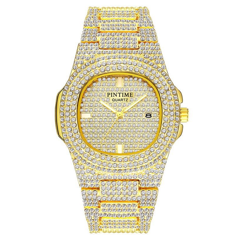 Stahlbanduhr Patek Diamant-encrusted Gypsophila Männer- a Dammenuhren Kalenner Quarz Aueren Europäesch an amerikanesch populär Aueren Grousshandel_voghion.com