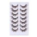 7-Paar-Set braune künstliche Wimpern, dreidimensional und natürlich, weiche Textur, für die Bühne, personalisiert und für den täglichen Gebrauch_voghion.com