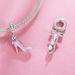 Rosa High Heels Anhänger Charm, Sterling Silber Charm Perlen_voghion.com