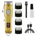 Professional Cordless Hair Clipper For Men With LCD Screen, Rechargeable Electric Hair Trimmer For Home & Salon Use, High Power Pet Grooming Clipper_voghion.com