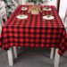 Haube New Christmas Decorations Red and Black Plaid Tablecloth Home Atmosphere Layout Table Mat Dining Table Mat_voghion.com