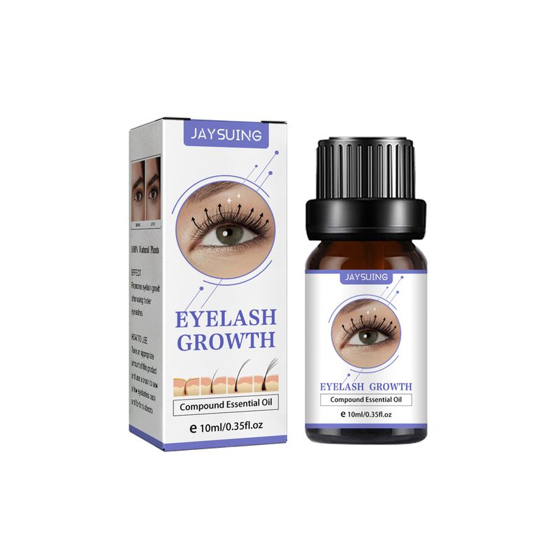 ätherisches Jaysuing-Wimpernöl, spurlose und schlanke Wimpernflüssigkeit, natürlich schön und feuchtigkeitsspendend, schwarze Locken_voghion.com