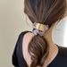Unisex Temperamento Metallo arco grande scrunchie semplice palla elastico per capelli coda di cavallo elastico per capelli fascia in pelle accessori per capelli_voghion.com