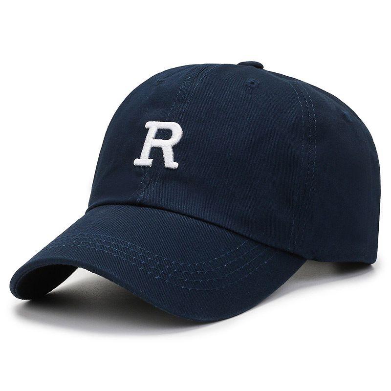 Sombrero Mujer R Logo Cara delgada Gorra de béisbol pequeña Parte superior suave Moda Ocio Sombrilla al aire libre Hombres Marca de moda Cap_voghion.com