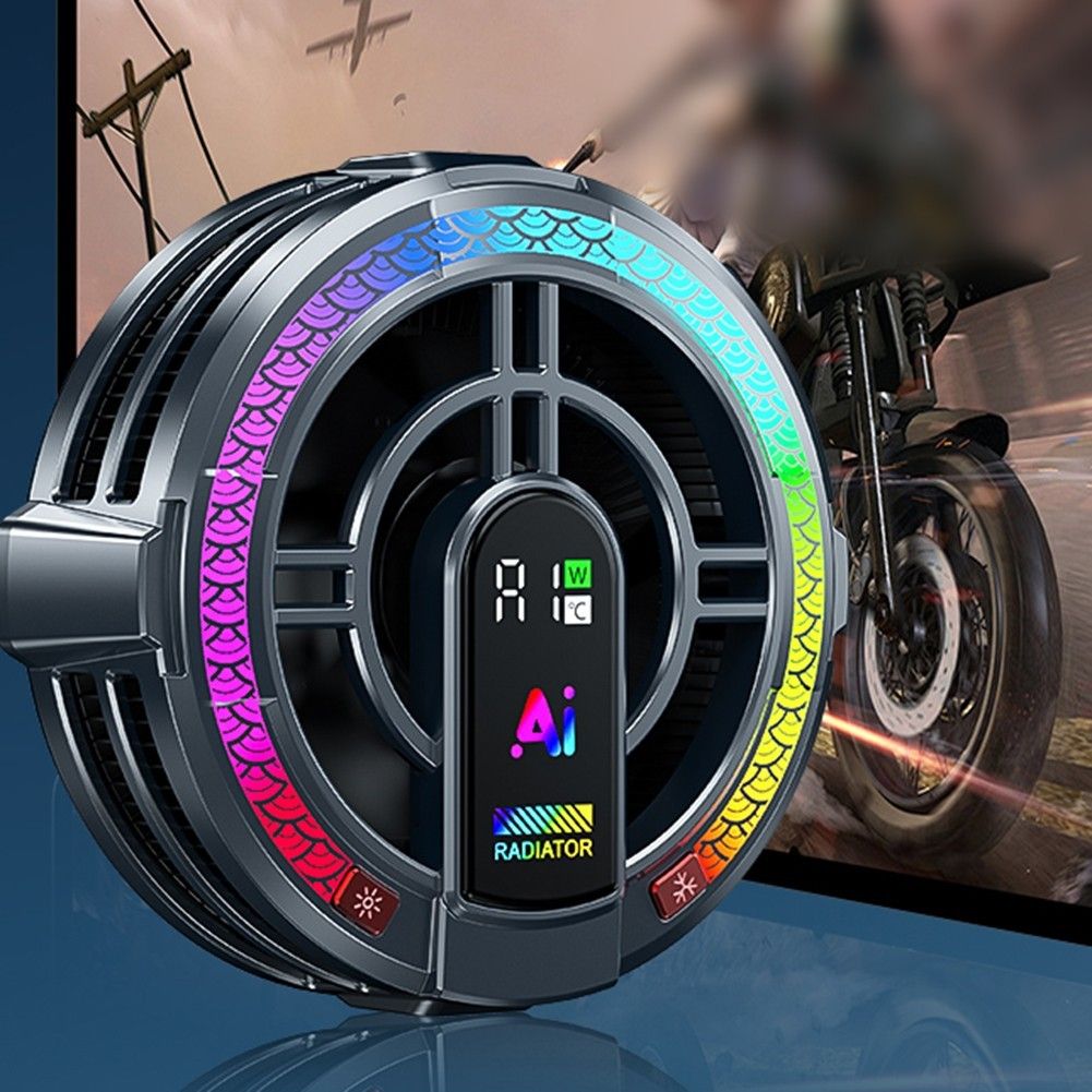 Magnetic Tablet Cooler For Gaming With RGB Light And Smart Temperature Monitor_voghion.com