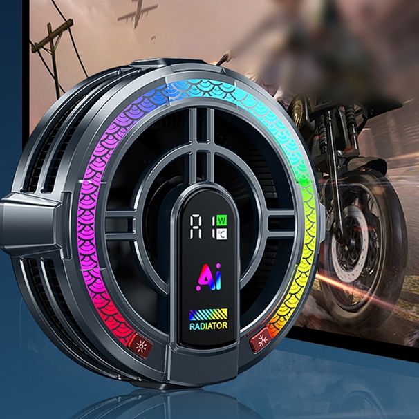 Magnetic Tablet Cooler For Gaming With RGB Light And Smart Temperature Monitor_voghion.com