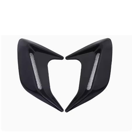 Hot-Selling Shark Gills Intake Decoration Engine Hood Simulation Air Vent Black_voghion.com