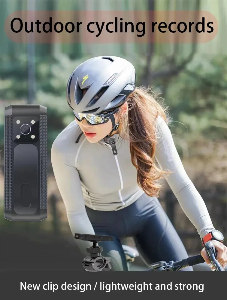 Voice Recorder 180 Degree Rotating HD Night Vision Video Camera Wearable Body Meeting Recorder_voghion.com