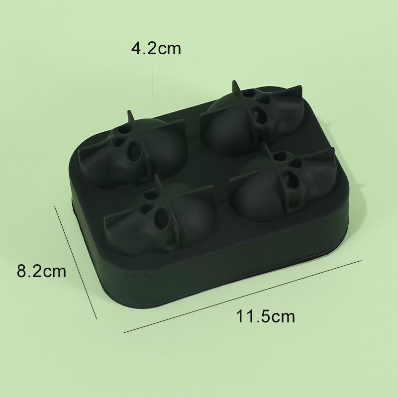 6-Piece Silicone Ice Cube Tray Set - Square & Round Ice Ball Molds For Cocktails & Drinks (BPA-Free Flexible Freezer Safe Easy Release)_voghion.com