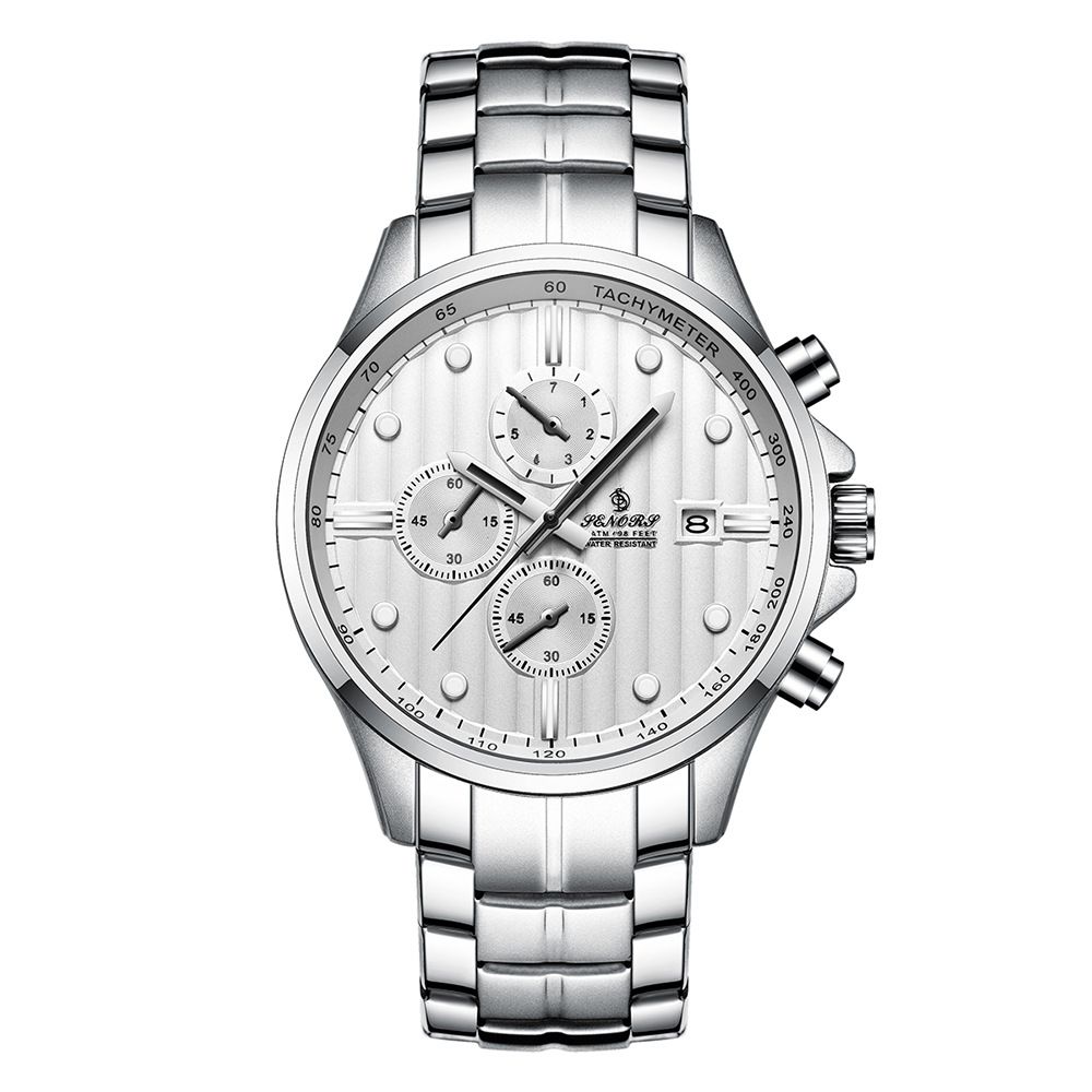 Senars Neue modische Herrenuhr mit drei Augen, Multifunktionsanzeige, Einzelkalender, nicht-mechanische Uhr SN115_voghion.com