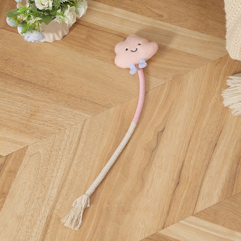 Corda de mastigação de algodão para animais de estimação, brinquedo silencioso para gatos, autoentretenimento, limpeza dos dentes, dentição, nó que consome energia, verme, vesícula, frutas_voghion.com