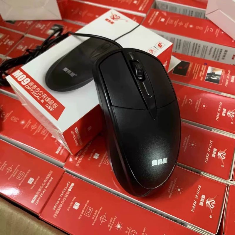Aigo Q822 juhtmega kodu-, äri- ja kontorimängude sülearvuti lauaarvuti USB-fotoelektriline neutraalne hiir_voghion.com