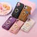 TechGlobe Compatible IPhone 17 Fresh Cute Style Phone Case With Metal Buckle, Card Slot, Coin Pocket, And Protective Leather_voghion.com