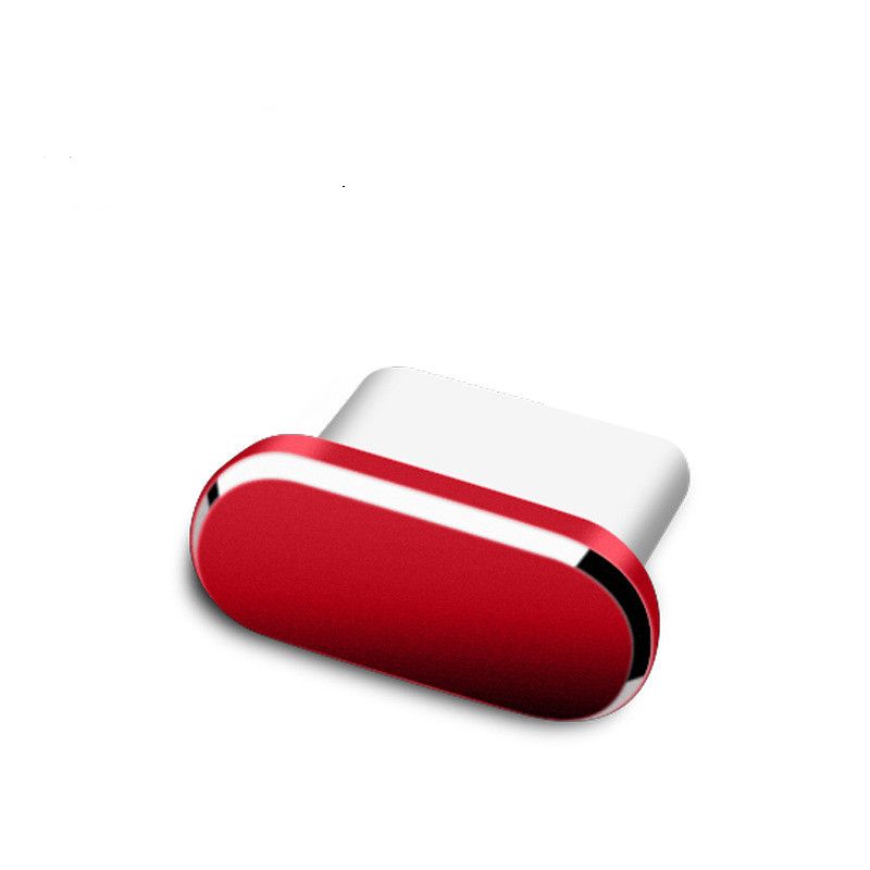 1PC Colorful Metal Anti Dust Charger Dock Plug Stopper Cap Cover For Type-C Charging Port_voghion.com