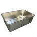 Stainless Steel Flat Bottom Deepened Rectangular Canteen Steaming Rice Tray Vegetable Basin With Lid Square Cat Litter_voghion.com