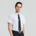 Man's clothing Short-sleeved solid color shirt men's short-sleeved square collar shirt men's best man wear_voghion.com