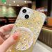 Glitter Makeup Mirror Stand Holder Phone Case For Huawei P40 P30 Pro Mate 30 40 20 Pro Nova 8 7 6 5 Pro Honor X8 50 Soft Cover_voghion.com