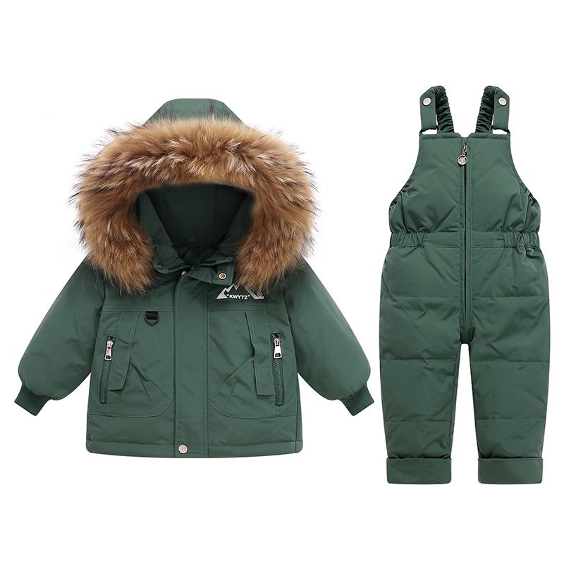 Premium Baby Down Jacket Set With Detachable Pants - Soft & Warm Winter Outfit For Toddlers (80-110cm, 6 Colors)_voghion.com