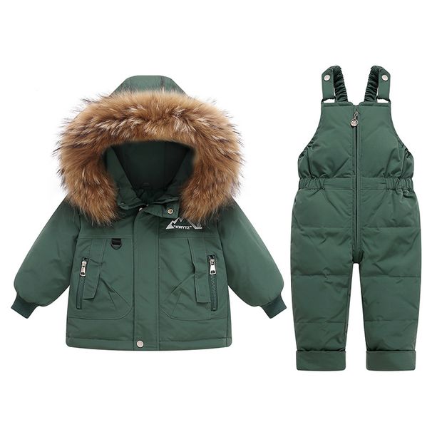 Premium Baby Down Jacket Set With Detachable Pants - Soft & Warm Winter Outfit For Toddlers (80-110cm, 6 Colors)_voghion.com