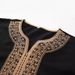 Männerkleeder Robe Hui Clothing Mëttelärmlech gestickte muslimesch Männermantel_voghion.com