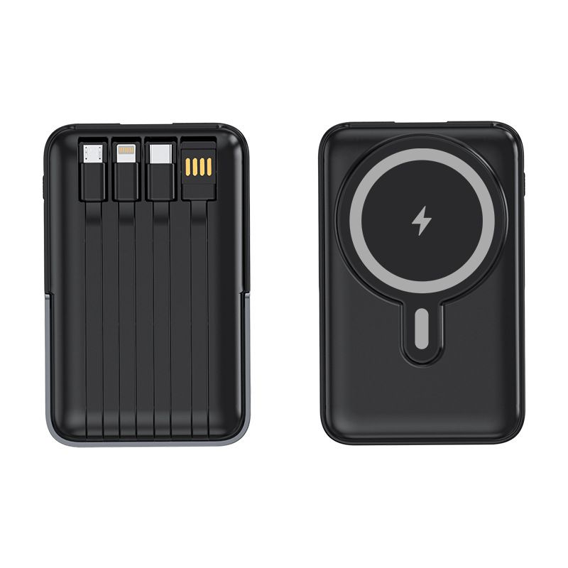 Power Bank magnetico wireless da 20000 mAh - Ricarica rapida PD da 22,5 W con cavo e supporto integrati_voghion.com