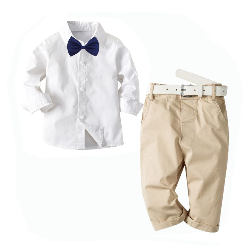Children's boys' gentlemen's suits, small and medium-sized children's spring and autumn new fashion long-sleeved trousers children's clothing_voghion.com