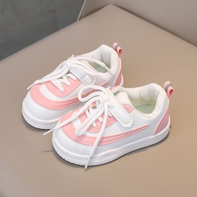 SHLIANG Novos Sapatos Casuais Infantis da Moda Infantil, Cor Doce, Sola Macia, Tênis de Skate Infantil, Biqueira Redonda, Calçados Esportivos para Meninos e Meninas, Antiderrapantes Y0675_voghion.com