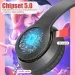 47M Wireless Game Headphone Flash Light Cute Cat Ears Gaming With Mic Control LED Stereo Music Phone Bluetooth Headset_voghion.com