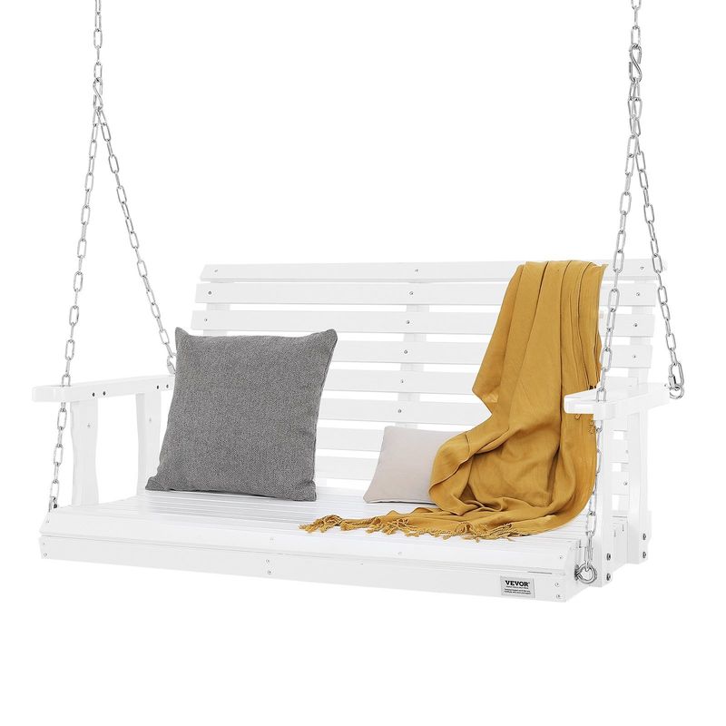 VEVOR Wooden Porch Swing 4 ft, Patio bench swing for Courtyard & Garden, Upgraded 880 lbs Strong Load Capacity, Heavy Duty Swing Chair Bench with Hang_voghion.com