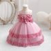 Kids Clothing baby party dress cross border foreign trade girl wedding dress children's celebration sequined mesh dress_voghion.com