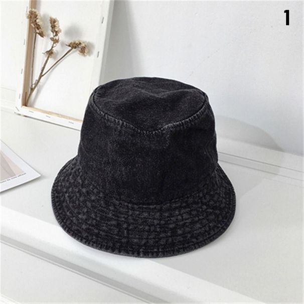 Gran oferta de sombreros de pescador unisex, protector solar de verano, tela vaquera panamá, gorro de pescador para exteriores, gorra de playa_voghion.com