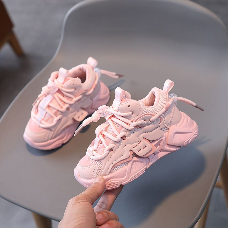XUANMU, zapatillas gruesas para niños, zapatos deportivos transpirables para niños, zapatos cómodos con soporte para el arco, zapatos para correr para niñas, calzado para niños X0110_voghion.com