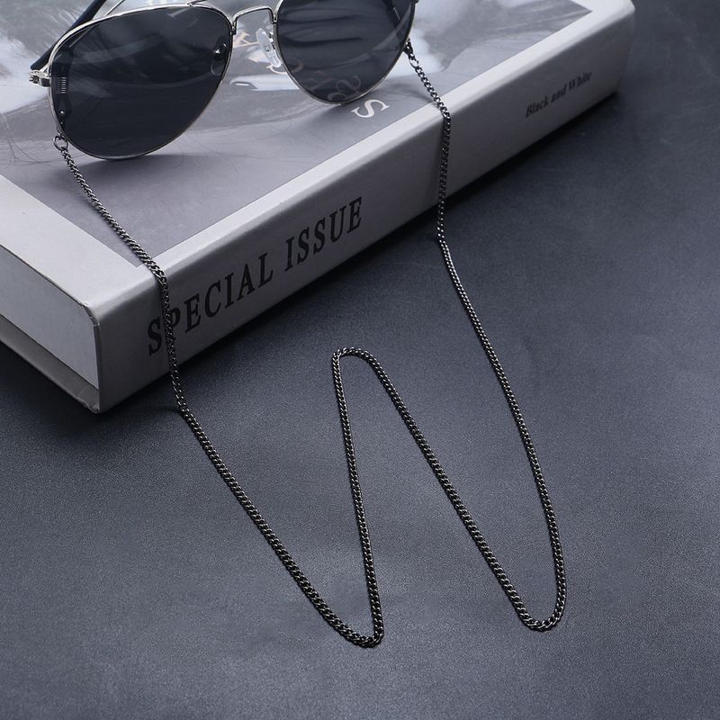 Heißer Verkauf Minimalistische Sonnenbrille Anti-Lost Anti-Rutsch Hals Hängende Metallbrillenkette Anti-Drop-Maskenband_voghion.com