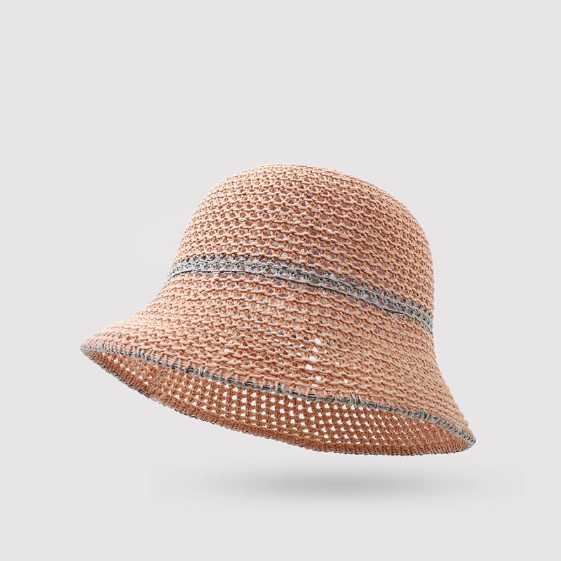 Fashion Summer simple and versatile for children, hollowed out fisherman mesh breathable hat, sun hat_voghion.com