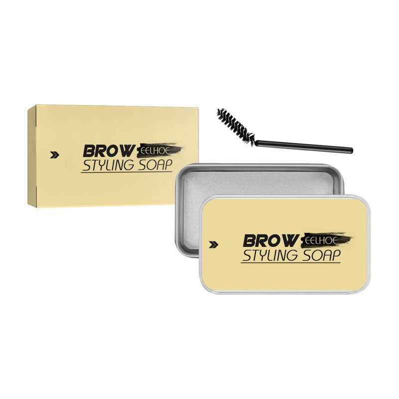 Eyebrow Styling Soap Waterproof and Sweatpro Wild Natural Colorless Eyebrow Soap Three-dimensional Styling Long-lasting Eyebrow Cream_voghion.com