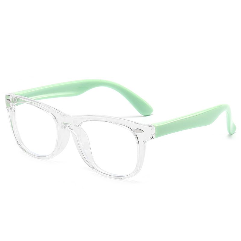 2023 New Anti Blue Children's Student No Degree Soft Frame Flat Light Glasses Batch Cross Mirror 0032_voghion.com