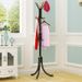 Modern Iron Coat Rack - 1.75m Tall Standing Clothes Hanger With 9 Hooks, Space-Saving Entryway & Bedroom Organizer, Multiple Color Options_voghion.com