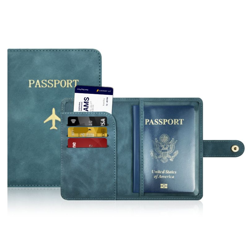 Passport Covers Multi Card Slot Passport Protection Leather Passport Holder PU Leather Edging Document Storage Function Small Bag Passport Bag_voghion.com