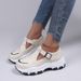 Large size casual single shoes female spring and autumn new explosive sports single shoes_voghion.com