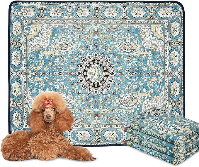Qeils Washable Pee Pads For Dogs, 2 Pack Reusable Puppy Pads 36'x41' Super Absorbent Leakproof Dog Training Pads, Non-Slip Potty Pads For Floor, Cra_voghion.com