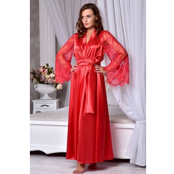 Women's clothing sexy lingerie women's sexy imitation ice silk large size pajamas nightdress _voghion.com