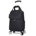Versatile Rolling Backpack With Detachable Wheels - Large Capacity Waterproof Travel Backpack For School & Leisure, Durable Nylon Construction Wheels_voghion.com