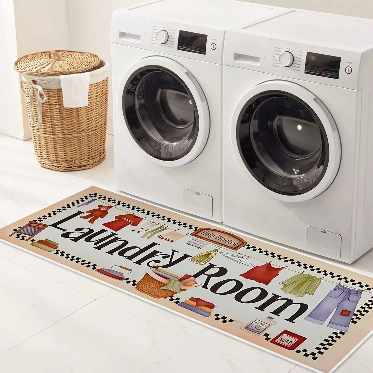 Kodu ja aed majapidamispesumasina tolmu- ja mustusekindel matt pikk riba libisemisvastane vett imav põrandamatt WC ukse jalamatt_voghion.com