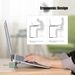 1 Pair Mini Laptop Stand Invisible Desktop Holder Support Notebook Cooling Pad Stand For Macbook Universal Laptop Feet Holder_voghion.com