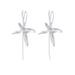 Orecchini a forma di orchidea in argento puro cinese Konggu, nuovi e artistici, stile nazionale_voghion.com