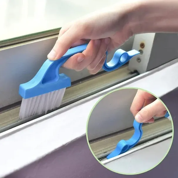 2-in-1-Fensterspalt-Reinigungsbürste für den Haushalt, flache Schaufel, nützliche Dinge für Küche, Badezimmer, Toilette, Werkzeuge, Haushaltswaren_voghion.com