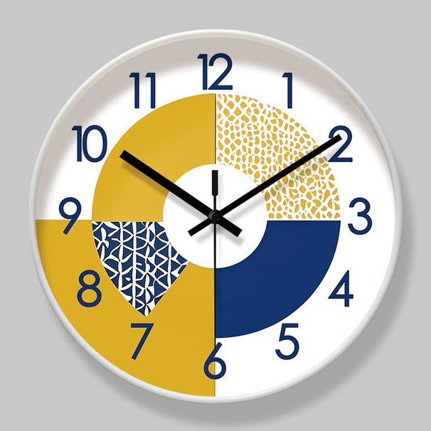 Yipula 7017 Silent Simple Nordic Modern Creative Living Room Home Wall Mount Clock_voghion.com