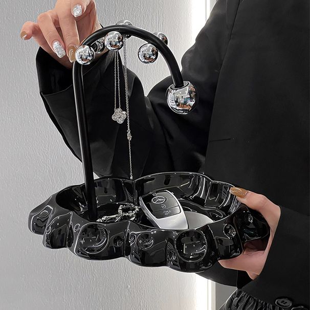 Esikus keraamiline lauaarvuti hoiukast valgusti luksuslik võtmekell ehte riiul sissekolimiseks mõeldud maja veinikapp hoiukaunistused_voghion.com