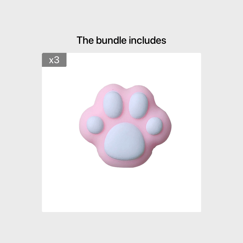 1 pz. Simpatica protezione per cavi a forma di zampe di gatto per iPhone, kawaii, rosa, da scrivania, per cavi USB, organizer per cavi._voghion.com
